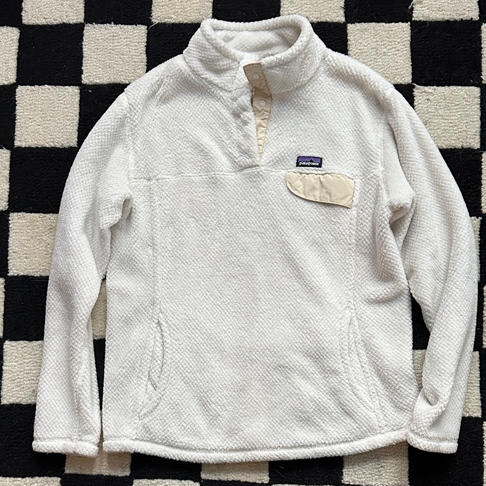 Patagonia Cream Fleece Pullover | XXL 16-18